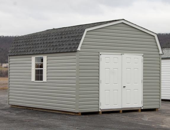 12x16 Gambrel Dutch Barn Style Storage Shed with Vinyl Siding