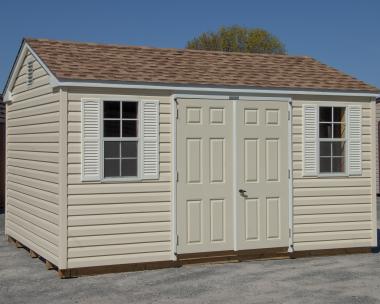 10x14 Peak Storage Shed with Vinyl Siding from Pine Creek Structures