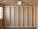 10x12 Peak Style Storage Shed Interior