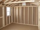 10x14 Peak Style Storage Shed Interior