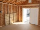 12x16 Peak Style Storage Shed Interior