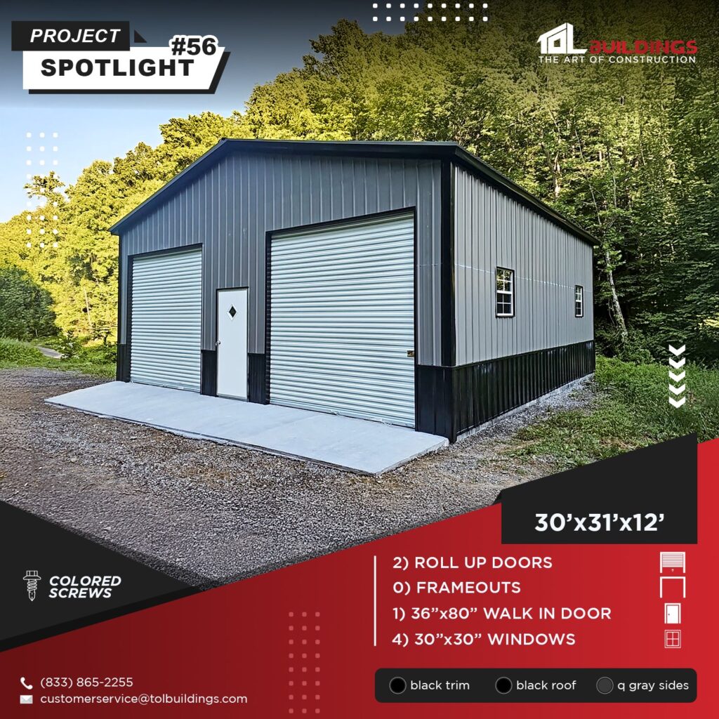 Photo of 30' x31'x12' garage